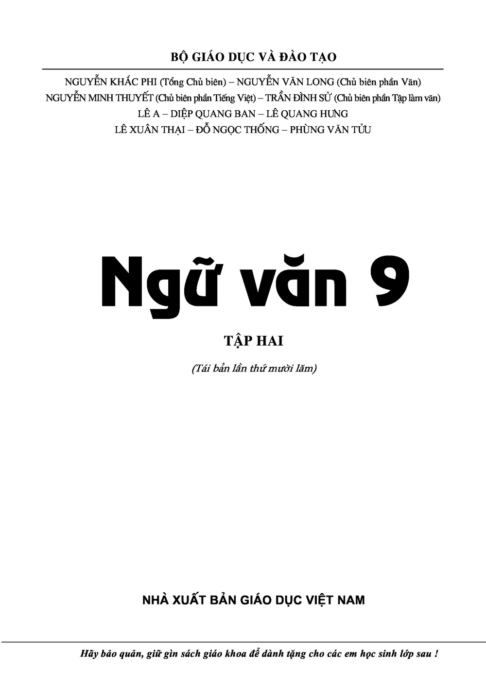 Download Ngữ văn 9 Tập 2