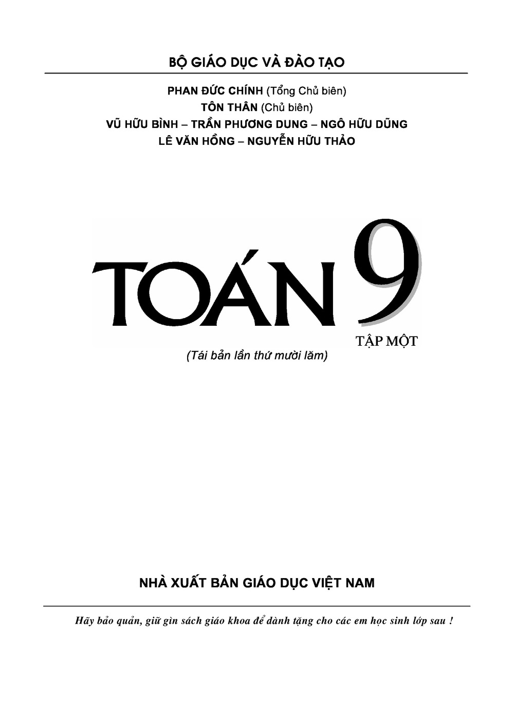 Download Toán 9 - Tập 1