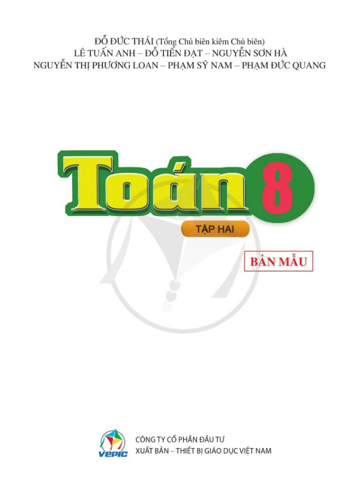 Download SGK Toán 8 Tập 2 - Cánh Diều